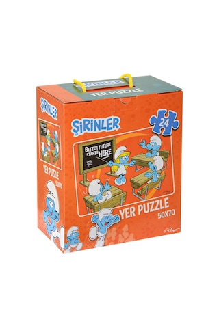 SRN7728 Şirinler Yer Puzzle - Laço Kids