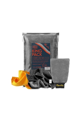 SmartBee Kingpack Mikrofiber Oto Yıkama Bezi Antrasit