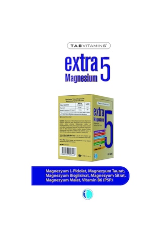 Tabvitamins Extra5 Magnesium 60 Tablet