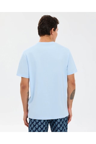 Skechers M Regular Mavi Erkek T-shirt S2610119-0721