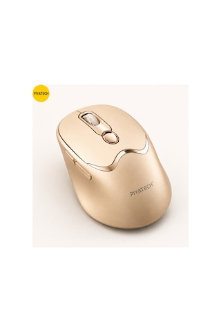 Xk-m02 Şarj Edilebilir Sessiz Kablosuz Mouse Bluetooth 2.4 Ghz Çift Mod Gold