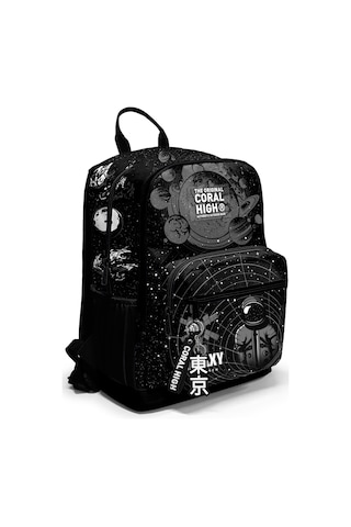 Coral High Siyah Galaxy Desenli Okul Sırt Çantası 23644
