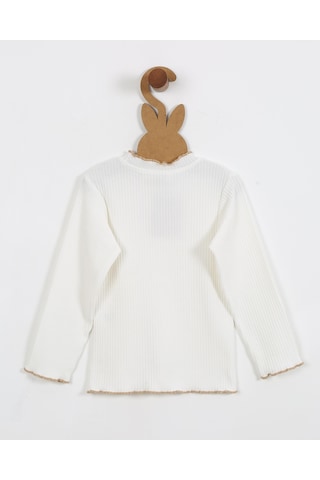 Luess Kız Çocuk Ekru Fitilli Balıkçı Yaka Bluz-ekru Ekru