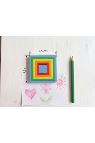 Montessori Eğitici Oyuncak Puzzle / Biyoplastik , İç İçe Geçmeli 0-3 Yaş - Eşleştirme Etkileşimi