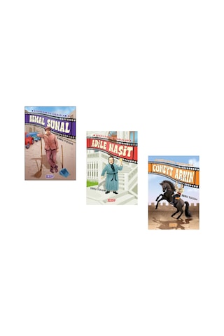 Yeşilçamın Yıldızları 3 Kitap Kemal Sunal - Cüneyt Arkın - Adile Naşit - Acayip Kitaplar Ebru Tulum