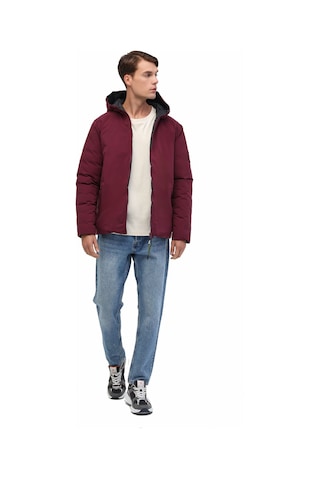 Lumberjack Ml Lucas Coat 1n55 5pr Bordo Erkek Mont Bordo-sıyah