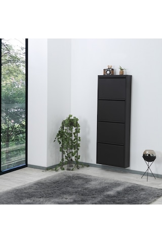 Arthur 4'lü Ayakkabılık Siyah