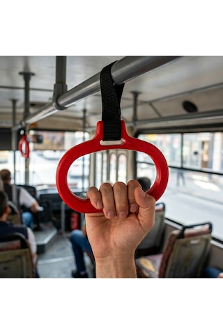 Microcase Ergonomik Çok Amaçlı Taşıma Ve Destek Tutacağı Kaydırmaz Güçlü Kavrama Aparatı Spor, Alışveriş Ve Endüstriyel Kullanıma Uygun 2 Adet - Al5876 Kırmızı