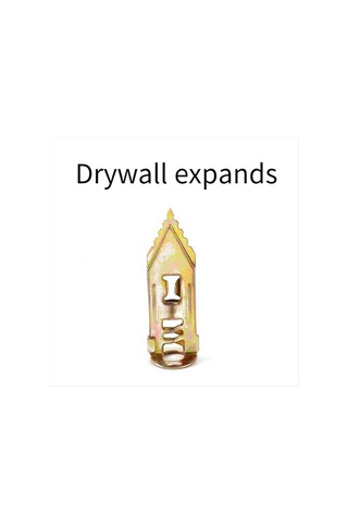 Nayomiglow 100 Adet Alçıpan Genleşme Vidaları Taşınabilir Alçıpan Genleşme Vidaları 13x13x5cm