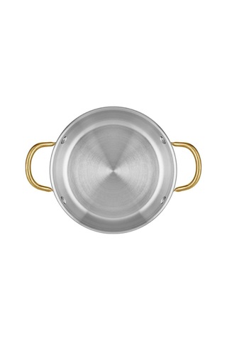 Lüx Pirinç Kulplu Bakır Yumurta Sahanı 16 Cm Bakır