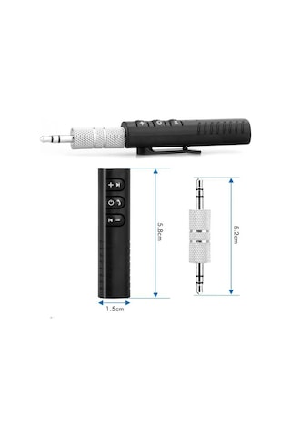 Kablosuz Aux Araç Kiti Bluetooth 5.0 Alıcı Adaptörü 3.5mm Jack