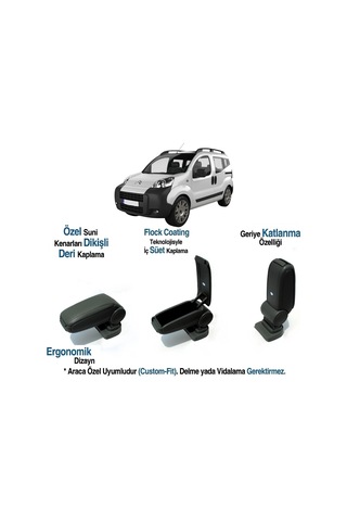 Citroen Nemo Araca Öel Koldayama Vidasız Kolçak 2008 2009 2010 2011 2012 2013 2014 2015 2016