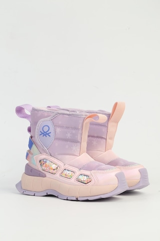 United Colors Of Benetton Benetton 11079 İthal Memory Foam Kürklü Cırtlı Kız Çocuk Bot 267800001821 07 Pembe Pembe