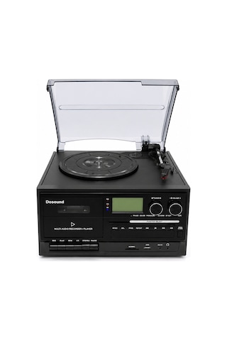 Dosound Tr-17 Ahşap Çok Fonksiyonlu Pikap Kaset Cd Usb Bluetooth Müzik Sistemi 1 Adet