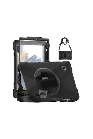 Northcity Samsung Uyumlu Galaxy Tab A9 Kılıf Amazing Tablet Kapak - Siyah Kapaklı Kılıf
