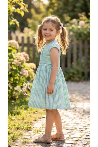 Cresh Kids Kız Çocuk Elbise Yeşil
