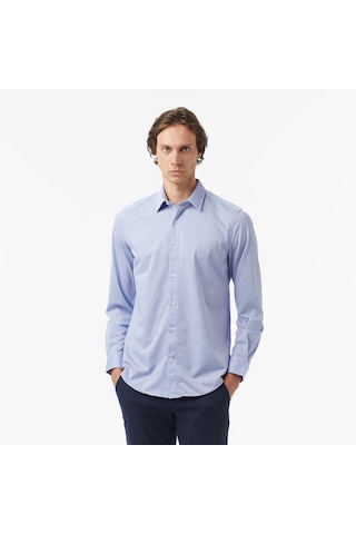 Nautica Erkek Mavi Slim Fit Gömlek Düz W57430t Mavi
