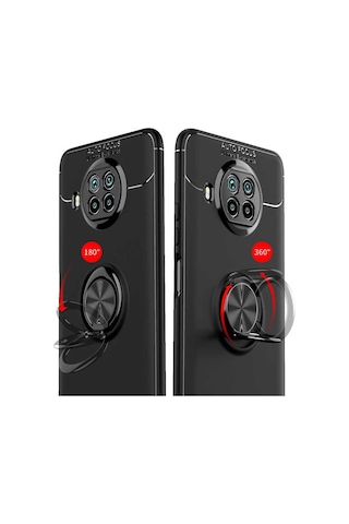Xiaomi Redmi Note 9 Pro 5G Kılıf Yüzüklü Magnetli Ravel Case