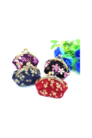 Mavi Kanvas Çanta Bozuk Para Cüzdanı Yaratıcı Küçük Cüzdan El Çantası Bozuk Para Çantası Malzeme Çanta Anahtar Kart Çantası Mavi