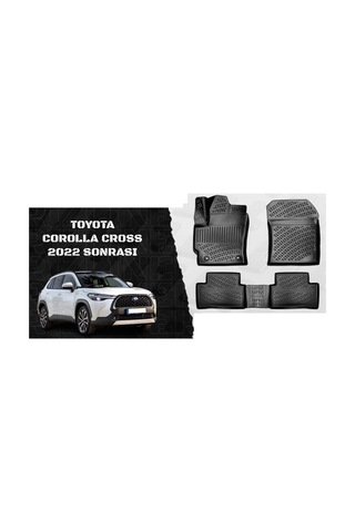 Rizline Toyota Corolla Uyumlu Cross 2022 Sonrası 3D Havuzlu Paspas