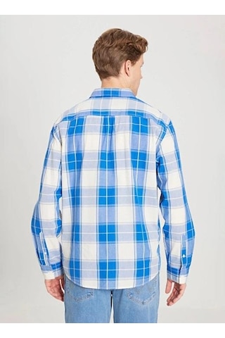 Wrangler Uzun Kollu Erkek Gömlek W241248400 Blue Black