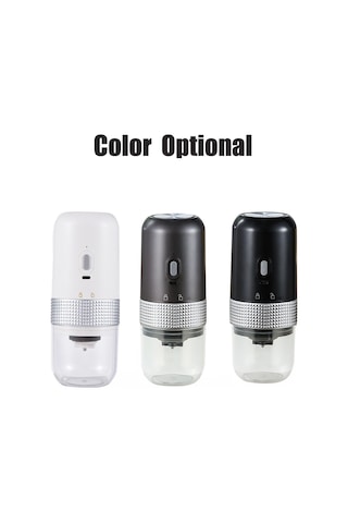 Ruicoo Taşınabilir Usb Şarjlı Elektrikli Kahve Değirmeni - Seramik Bıçaklı, 304 Paslanmaz Çelik, 250g Kapasite Siyah