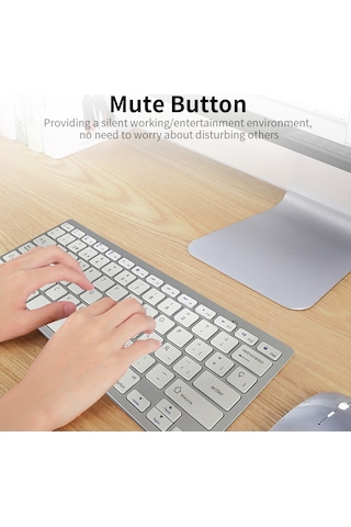 Springsun 78 Tuşlu İspanyolca Kablosuz Bluetooth Klavye - Windows/ios/android Uyumlu İnce Tasarım