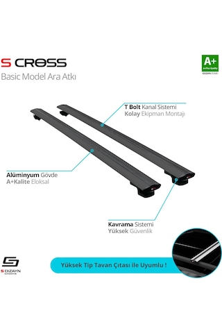 Citroen C3 Aircross 2018 Üzeri Basic Model Siyah Ara Atkı A+ Kalite Parça