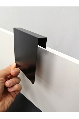 10 Adet Silinebilir Karatahta Siyah Etiket 10 x 10 CM Ahşap Raflar