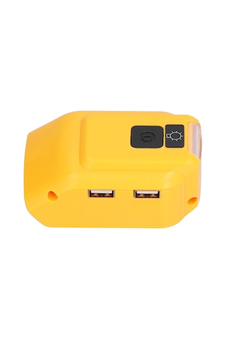 Maiyame Dewalt 14v-22v Li-ıon Pil Çevirici: Usb 5v 2.1a Çift Port + 12v 2a Çıkış, Led Acil Işık, Kamp Ve Gece Yürüyüşleri İçin Dcb090