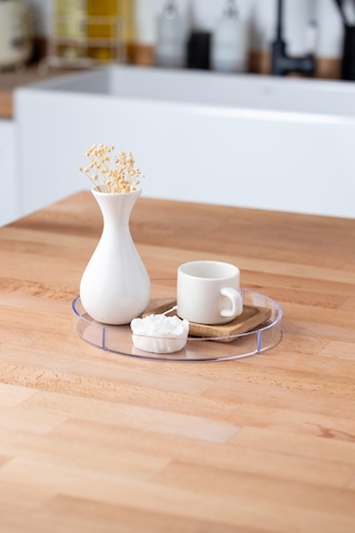 Finehome Belly Pleksi Yuvarlak Tepsi