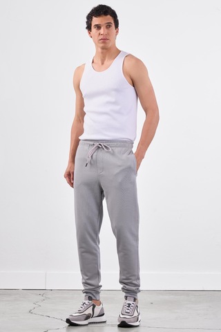 Dufy Gri Erkek Eşofman Altı - Regular Fit Gri
