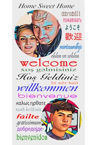 Kişiye Özel Kırılmaz Cam Baskı Hoşgeldiniz Karşılama Yazısı+ışık