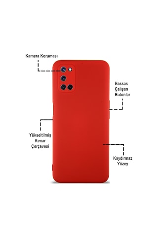 Oppo A52 Kılıf İçi Kadife Kamera Korumalı Lansman Silikon Kapak