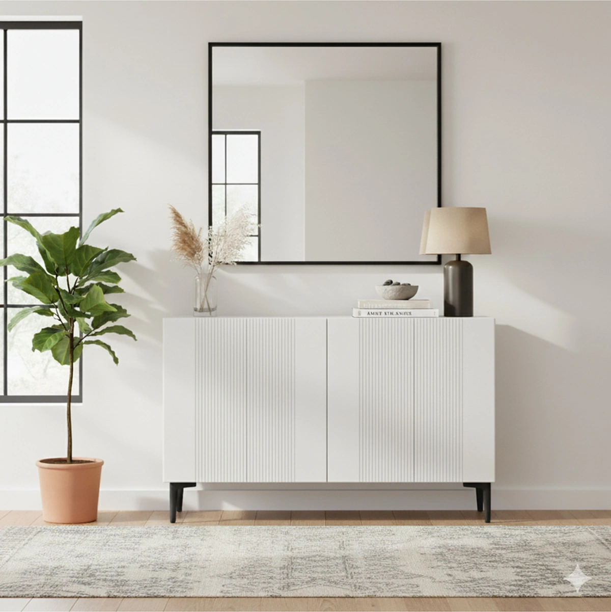 Ka1203b Corsa120 Konsol, Kahve Köşesi, Tv Sehpası Beyaz 120cm Beyaz