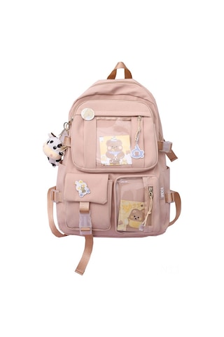 Xindoker Sevimli Pembe Sırt Çantası - Yumuşak Kumaş, Şık Ve Rahaf Tasarım Pembe