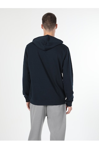 Colin's Regular Fit Kapüşonlu Mavi Erkek Sweatshirt cl1055785_Q1.V2_NAV