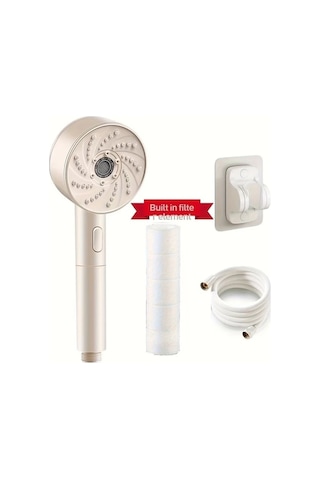 Fastbuy Challenger Beyaz Abs Su Tasarruflu 4 Modlu Yüksek Basınç Duş Başlığı 152 Cm Hortum