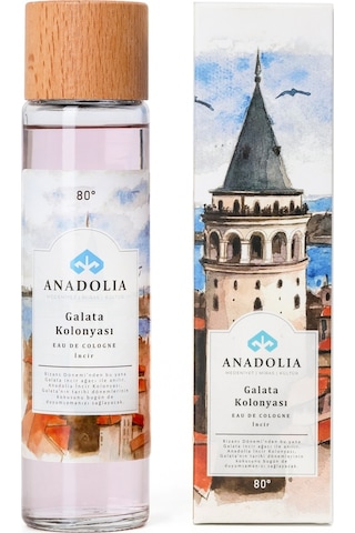 Anadolia Galata İncir Kokulu 80 Cam Şişe Kolonya 180 ML