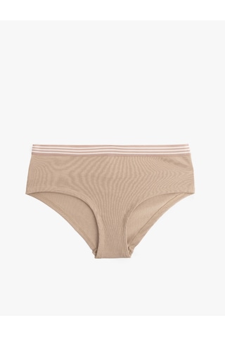 Koton Pamuklu Yüksek Bel Çizgili Hipster Kadın Külot Pembe 5slk30041mk Gül