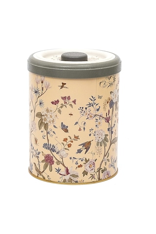 Botanica Yellow Desenli Yuvarlak Metal Sarımsaklık, 14 X 18 Cm, 2.5 Lt