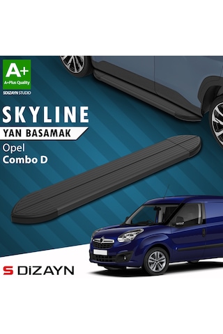 S-dizayn Opel Combo D Skyline Siyah Yan Basamak 193 Cm 2011-2015 A+ Kalite