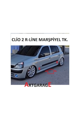 Renault Clio 2 Uyumlu R-line Marşpiyel Tk.-boyasız-fiberglass