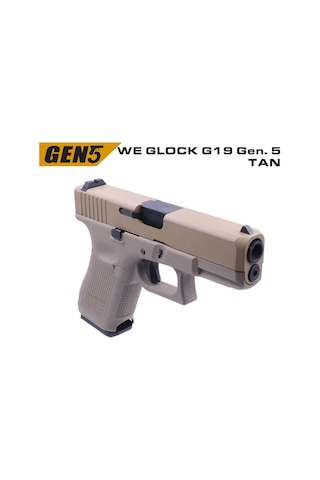 We Glock G19 Gen5 Tan Gbb Airsoft Tabanca