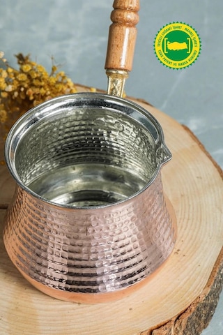 Bakır Sütlük & Cezve 6-7 Kişilik