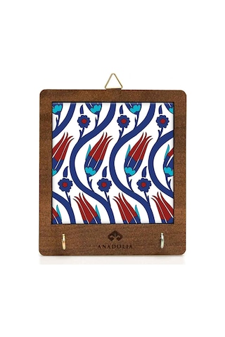 Anadoliamağazacılık Çini Serisi Lale Seramik Dekoratif Askılık Diğer