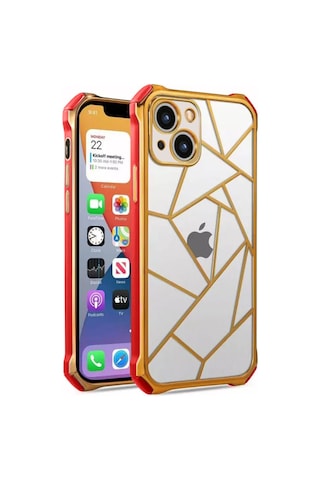 Apple Uyumlu iPhone 13 Kilif Lazer Prizma Kamera Korumali Kapak 553329671