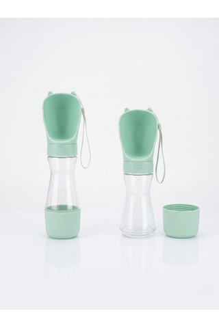 Taşınabilir Evcil Hayvan Su Matarası Ve Mama Kabı 2'si 1 Arada - 350 Ml Su / 170 Ml Mama Kapasiteli