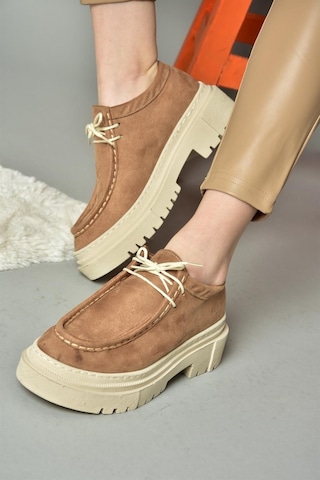 Fox Shoes R294783002 Vizon Süet Kadın Ayakkabı 001