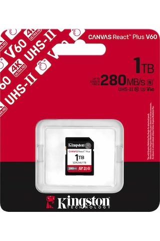 Kingston SDR2V6 Canvas React Plus V60 1 TB SD Hafıza Kartı